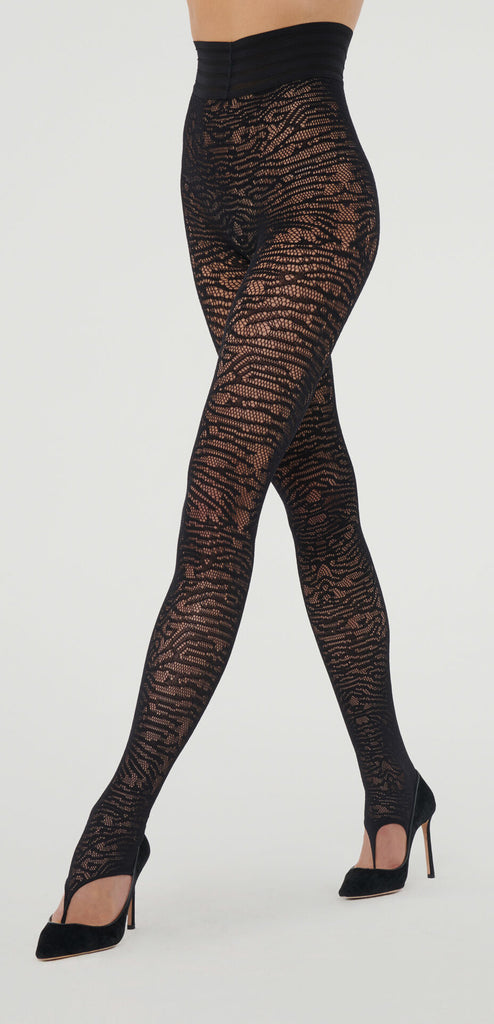 WOLFORD TRACE NET STIRRUP TIGHTS