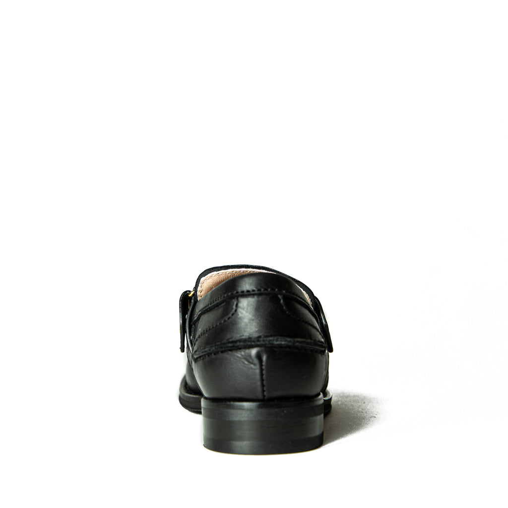 N°21 BLACK LEATHER LOAFERS