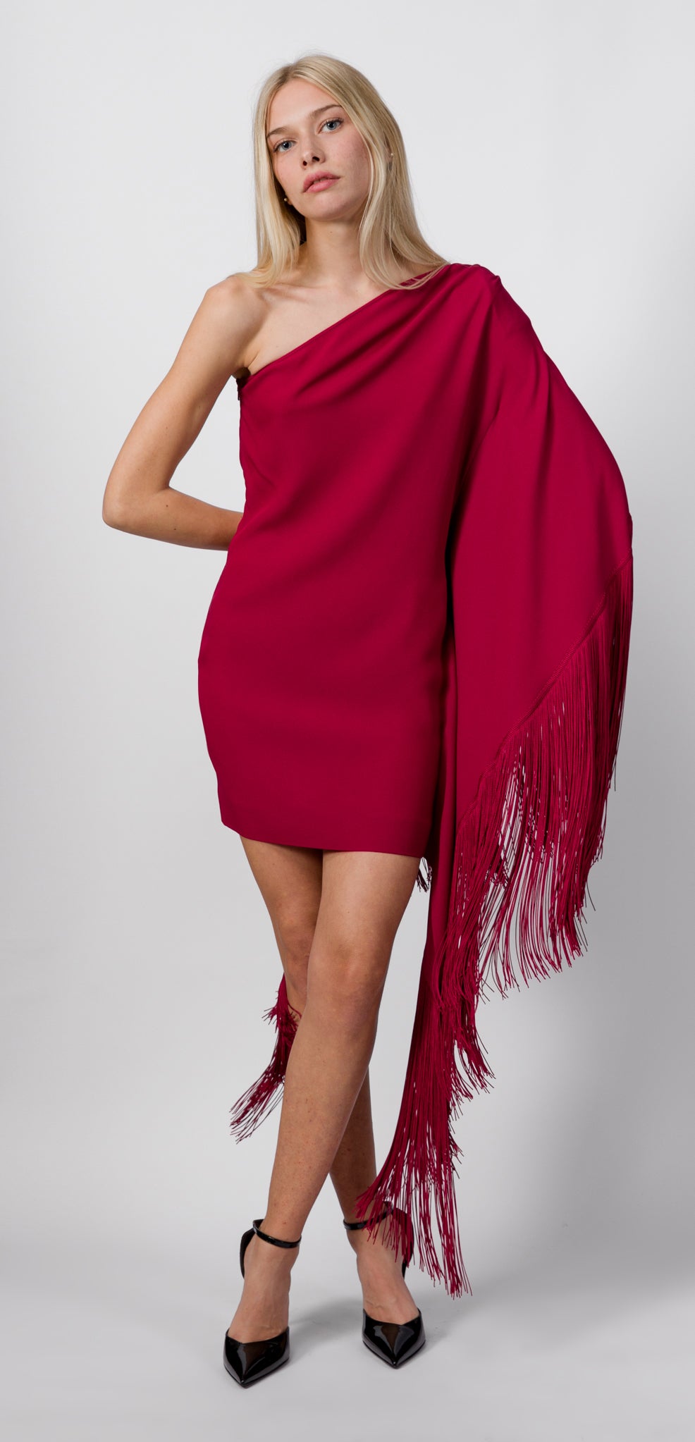 strapless open back dress Red Short Prom Dresses,One Shoulder Prom Dress,Evening Dress – Hoprom main image 1