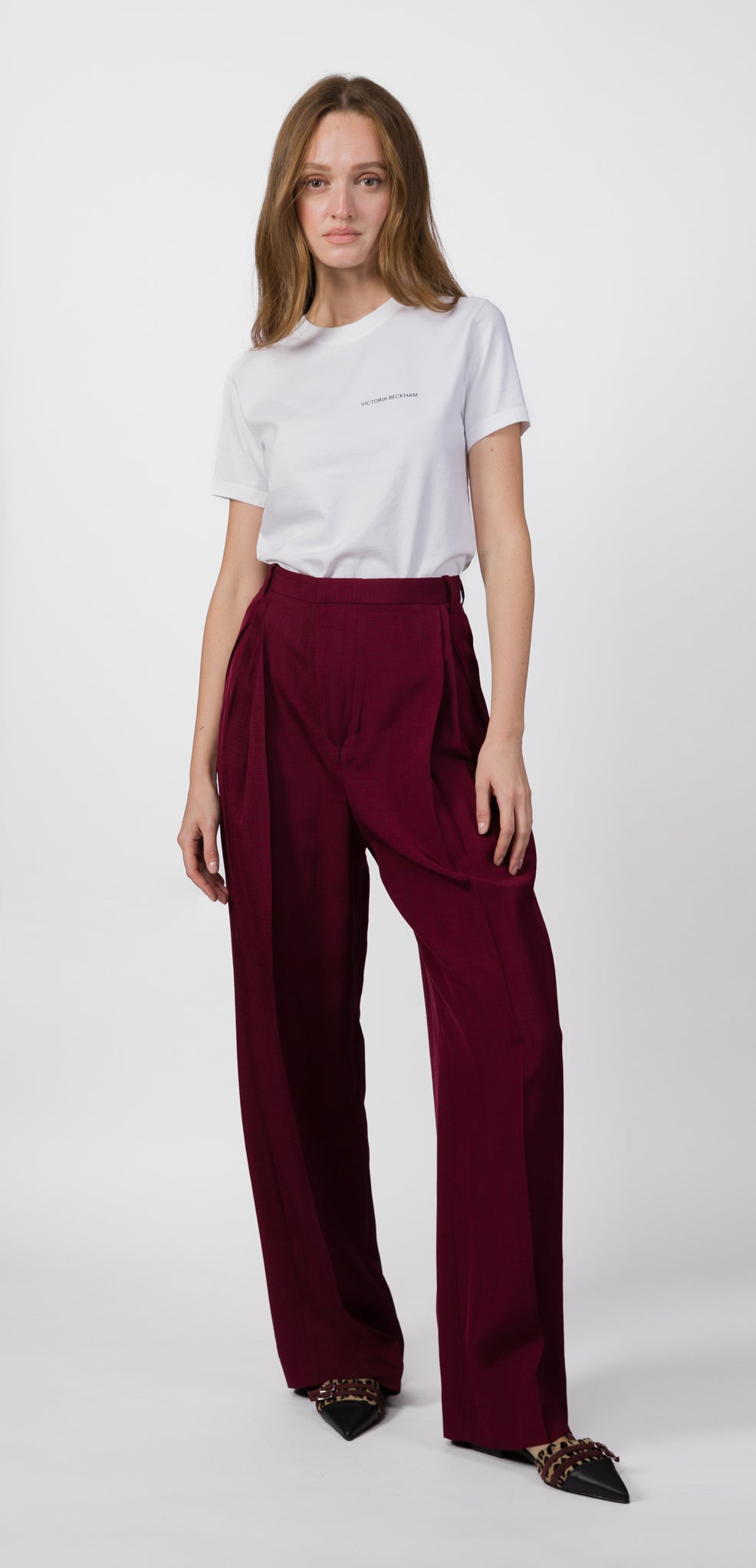 VICTORIA BECKHAM WIDE LEG TROUSER | Dafne Shop