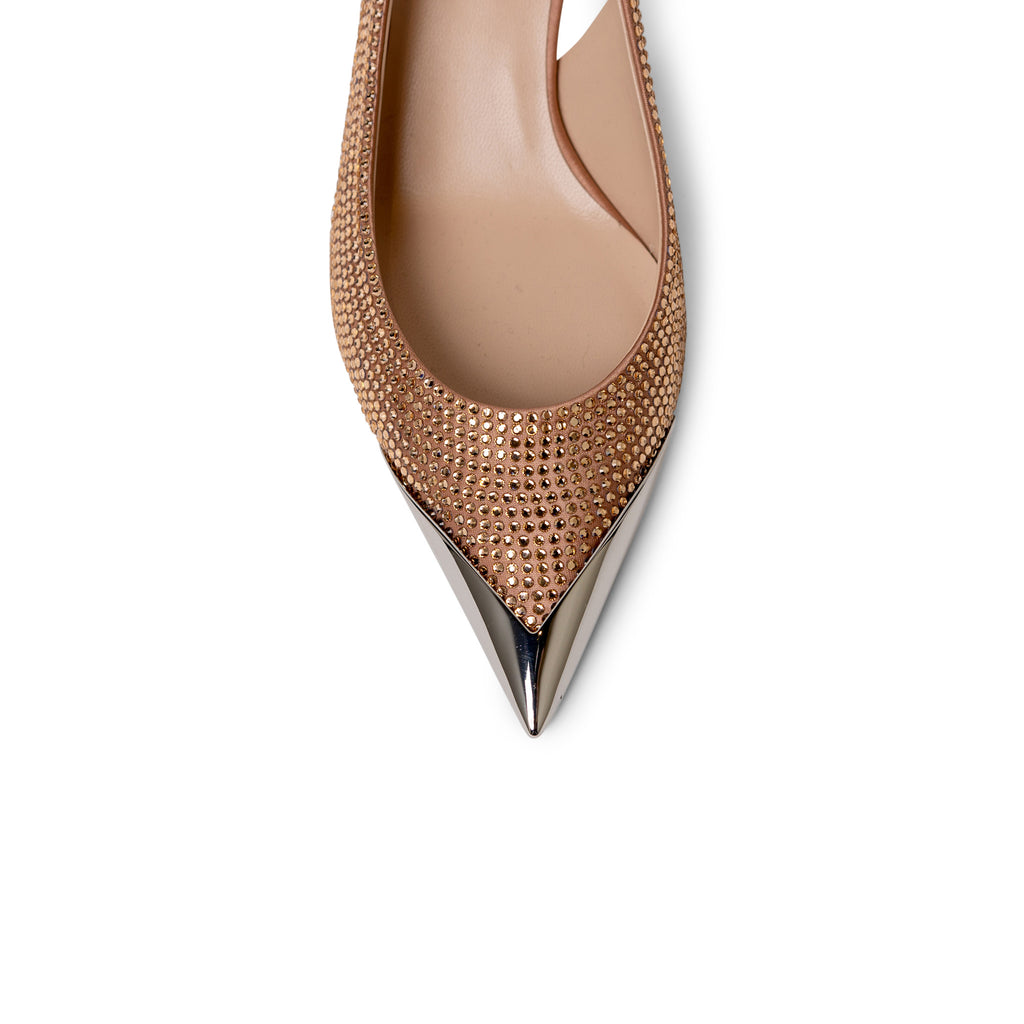 N°21 SLINGBACK WITH CRYSTALS