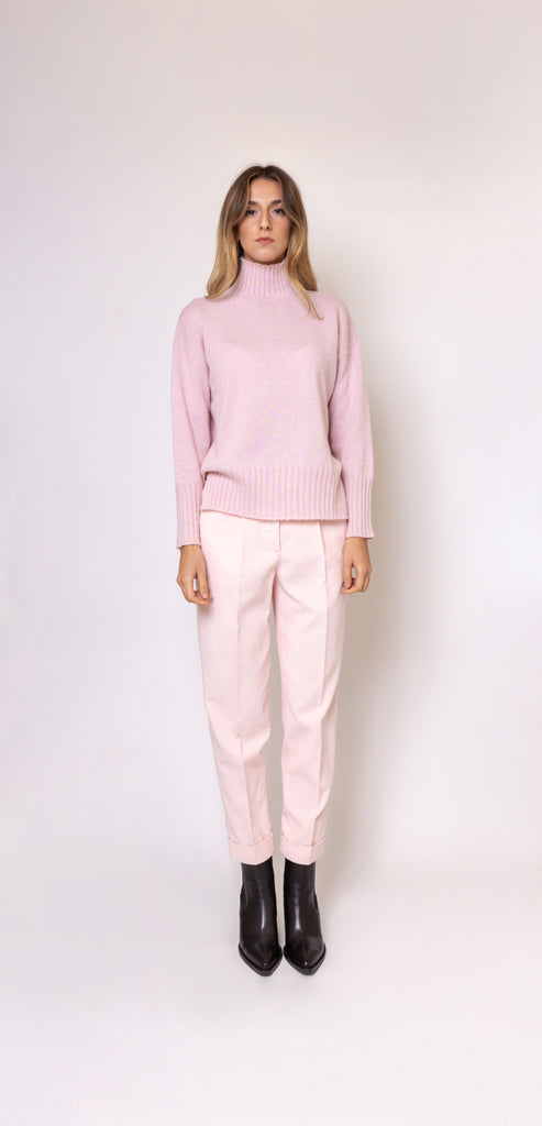 PESERICO EASY PINK SWEATER