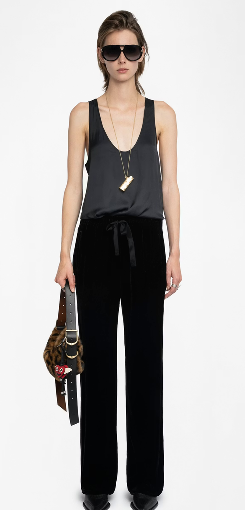 ZADIG & VOLTAIRE PANTALONE POMA NERO