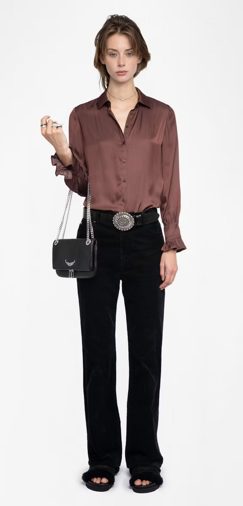 ZADIG & VOLTAIRE THELY SATIN SHIRT