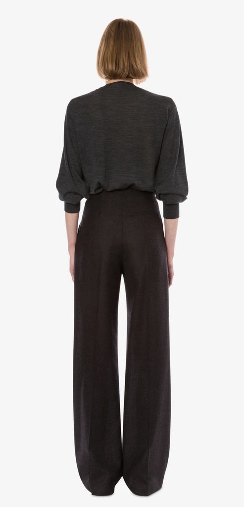 ALBERTA FERRETTI PANTALONE GRIGIO IN LANA