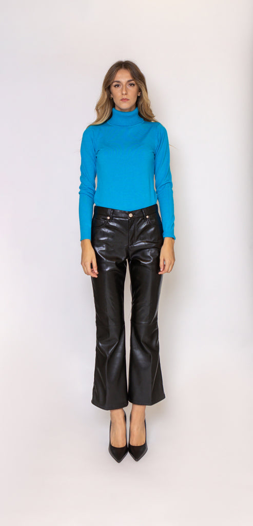 I LOVE MY PANTS BLACK FAUX LEATHER KENDALL TROUSER