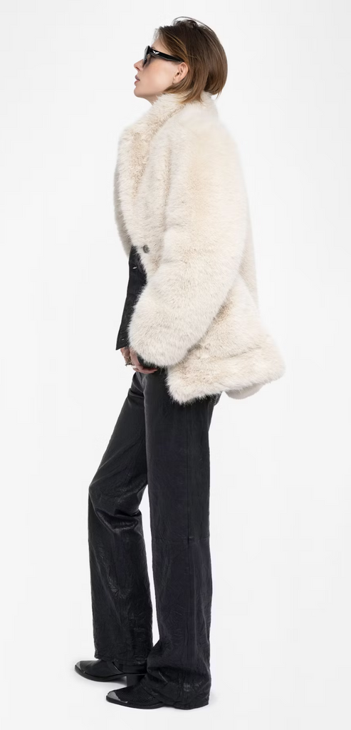 ZADIG & VOLTAIRE ECRU FUR