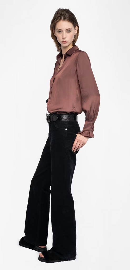 ZADIG & VOLTAIRE THELY SATIN SHIRT