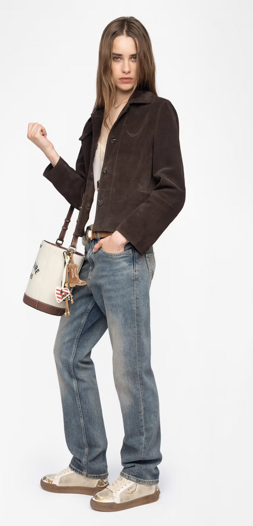 ZADIG & VOLTAIRE LESSA SUEDE JACKET