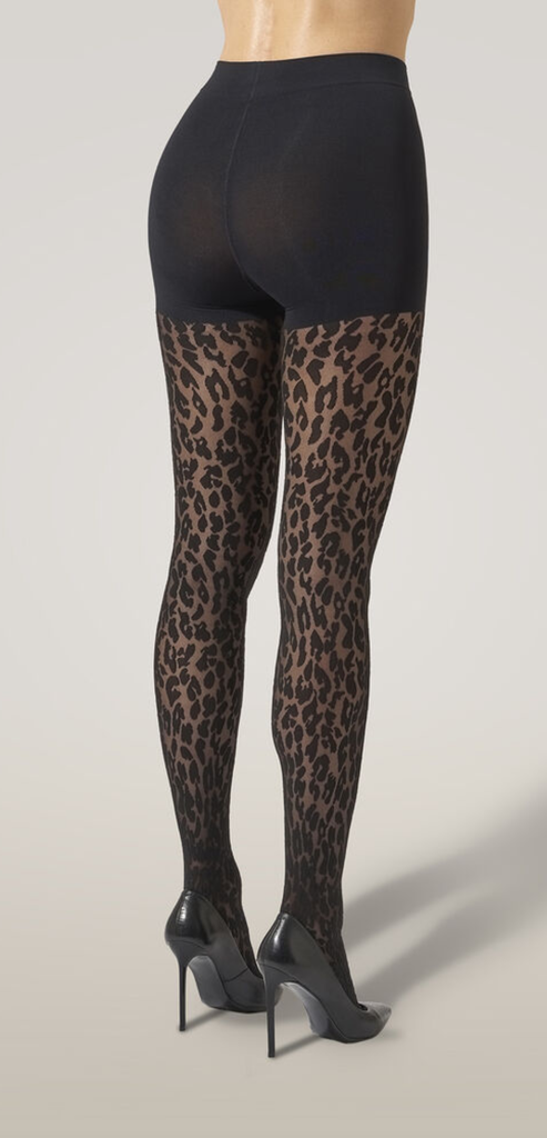 WOLFORD BLACK LEO TIGHTS