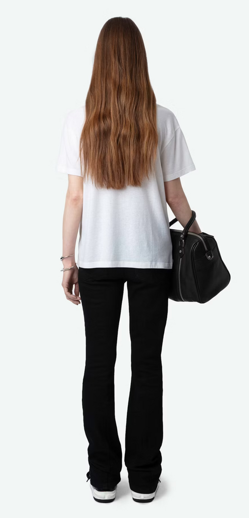 ZADIG & VOLTAIRE WHITE MARTA T-SHIRT