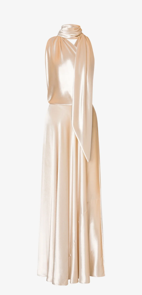 ALBERTA FERRETTI ABITO MONOSPALLA IN VELLUTO