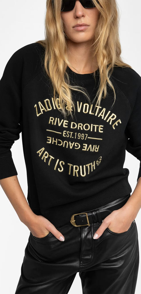 ZADIG & VOLTAIRE FELPA NERA