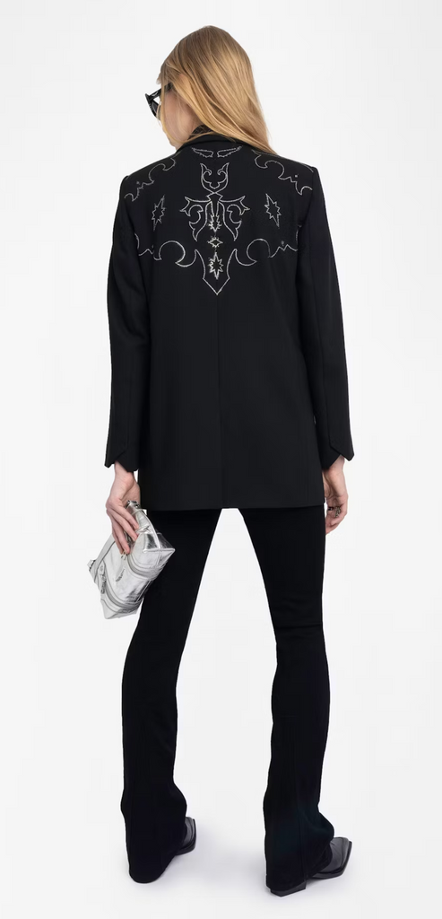 ZADIG & VOLTAIRE BLACK VIVA BLAZER