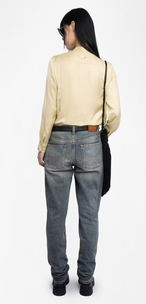 ZADIG & VOLTAIRE BLOND TULBA SATIN SHIRT
