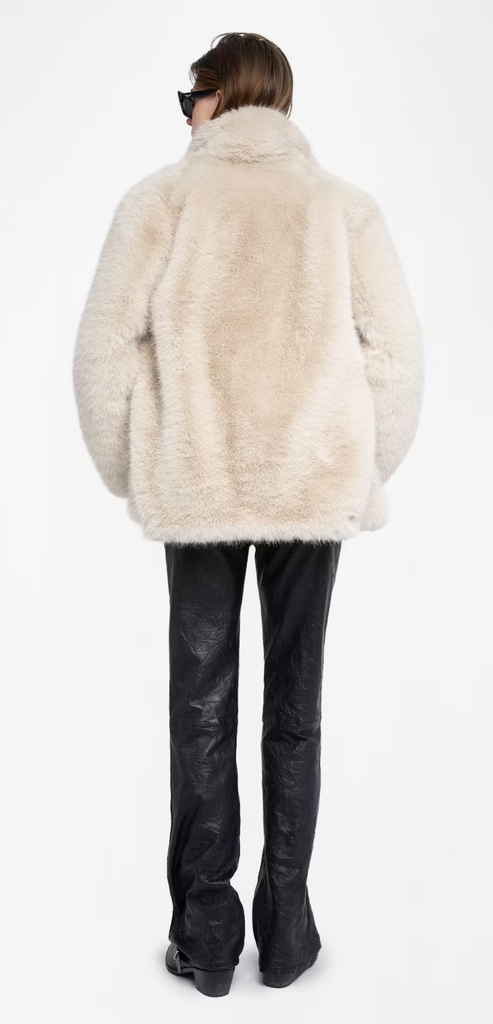 ZADIG & VOLTAIRE ECRU FUR