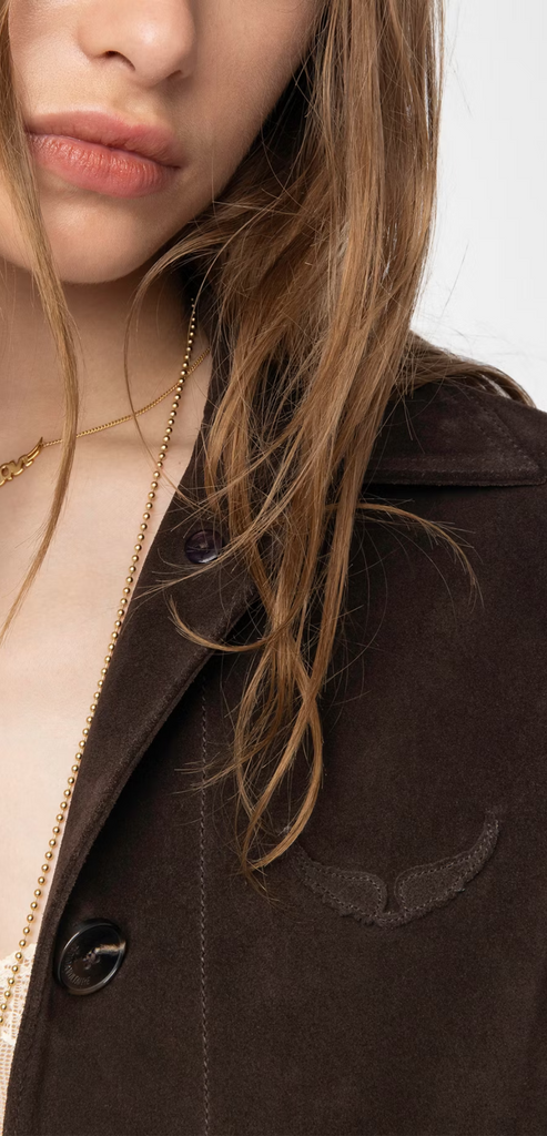ZADIG & VOLTAIRE LESSA SUEDE JACKET
