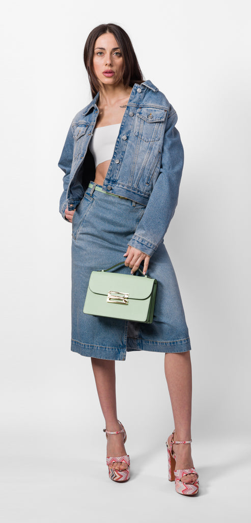 VICTORIA BECKHAM PADDED DENIM JACKET