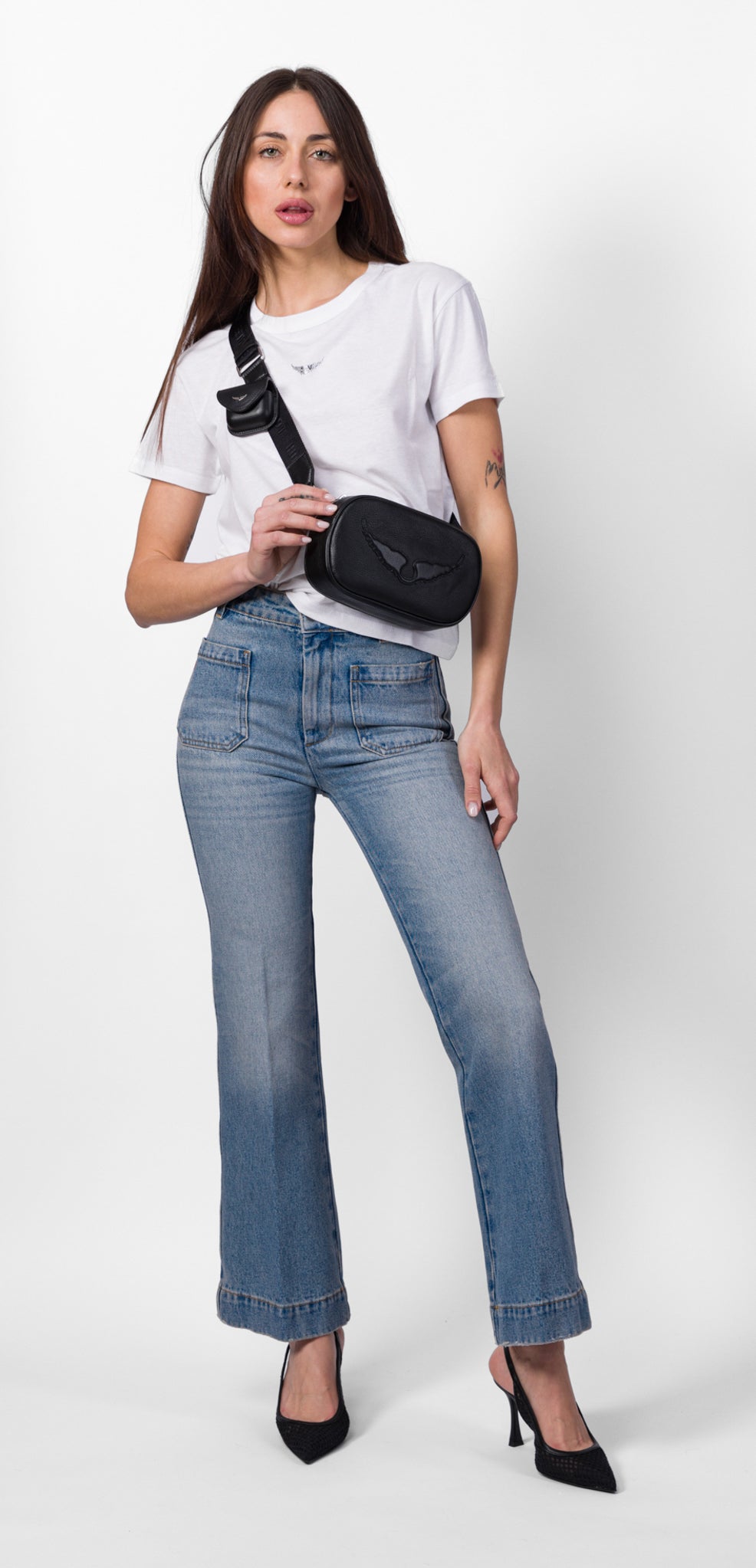 ZADIG&VOLTAIRE　ショルダーバッグ　Y2K グランジ　チェーン　黒 ZADIG&VOLTAIRE ショルダーバッグ Y2K グランジ チェーン 黒