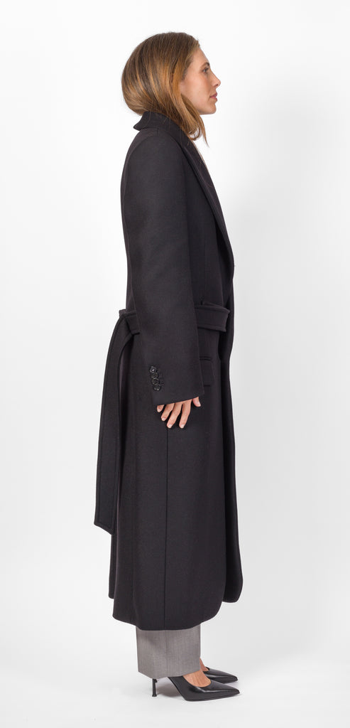 VICTORIA BECKHAM CAPPOTTO MONOPETTO NERO