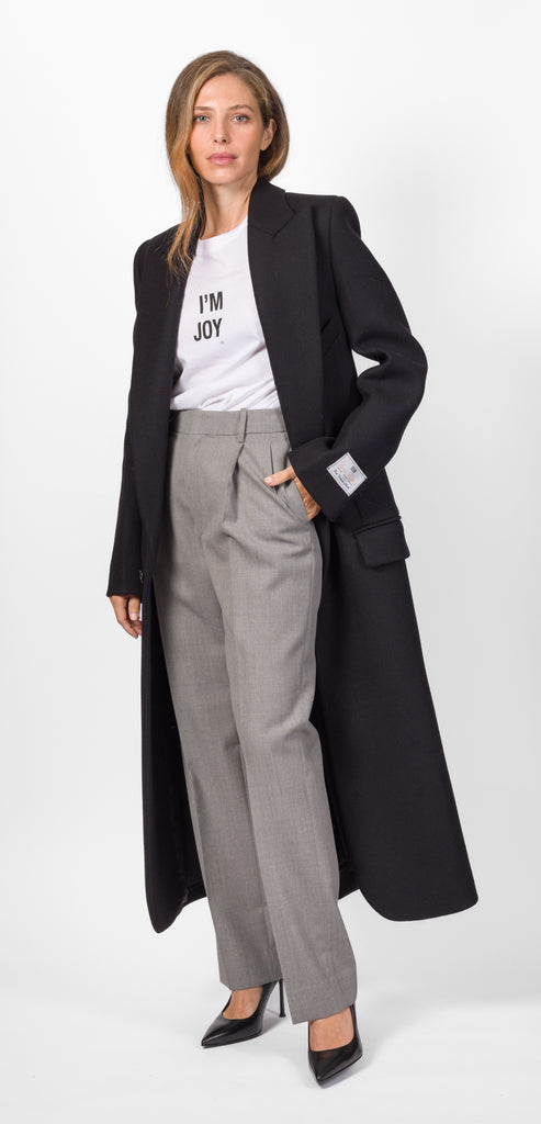 VICTORIA BECKHAM CAPPOTTO MONOPETTO NERO