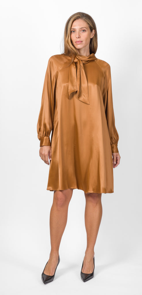 BALLANTYNE MINI SATIN DRESS