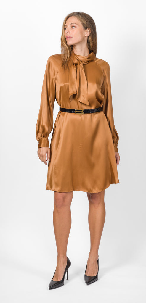 BALLANTYNE MINI SATIN DRESS
