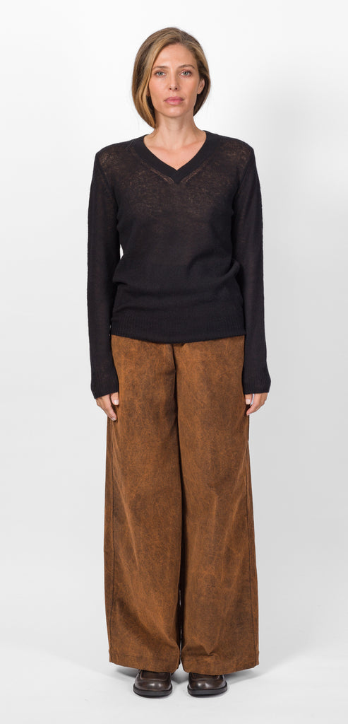 BALLANTYNE BLACK MOHAIR SWEATER