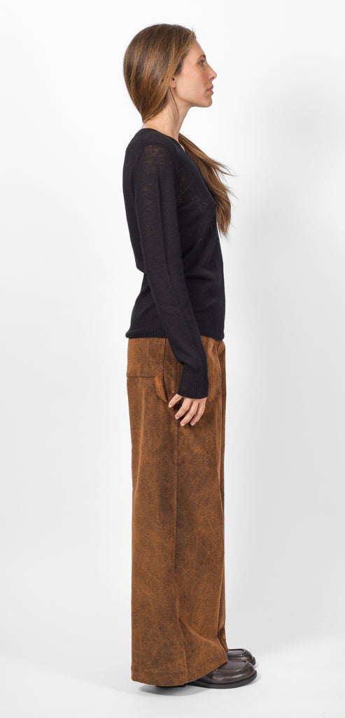 BALLANTYNE BLACK MOHAIR SWEATER