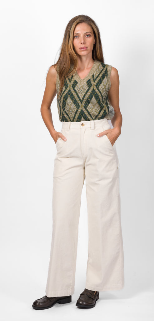 BALLANTYNE IVORY WORK TROUSERS