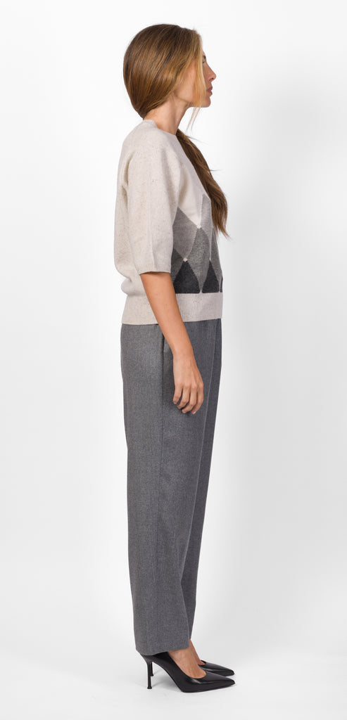 BALLANTYNE WOOL DIAMOND SWEATER