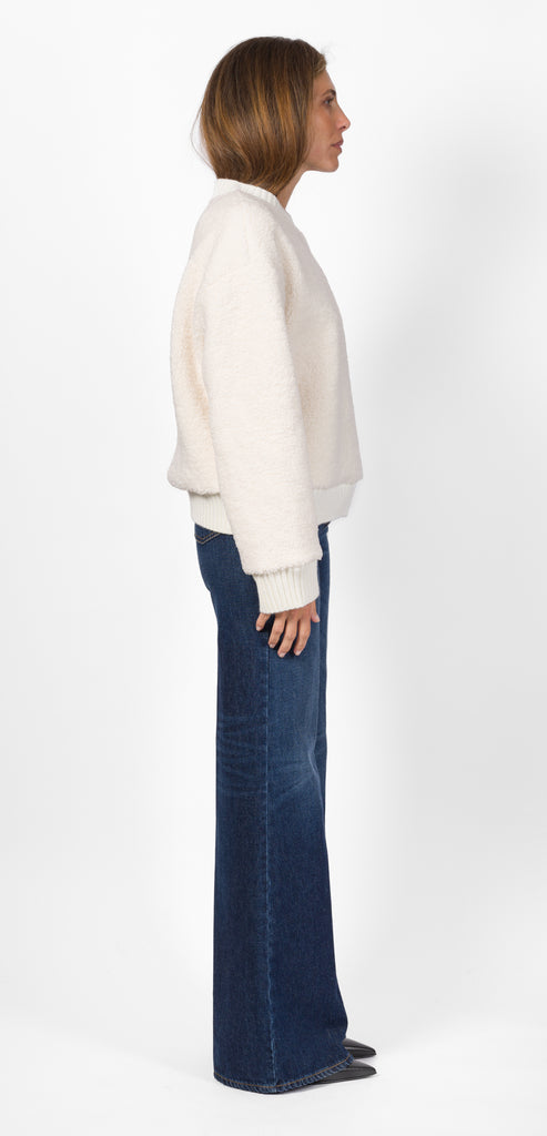BALLANTYNE TEDDY SWEATSHIRT WITH LOGO