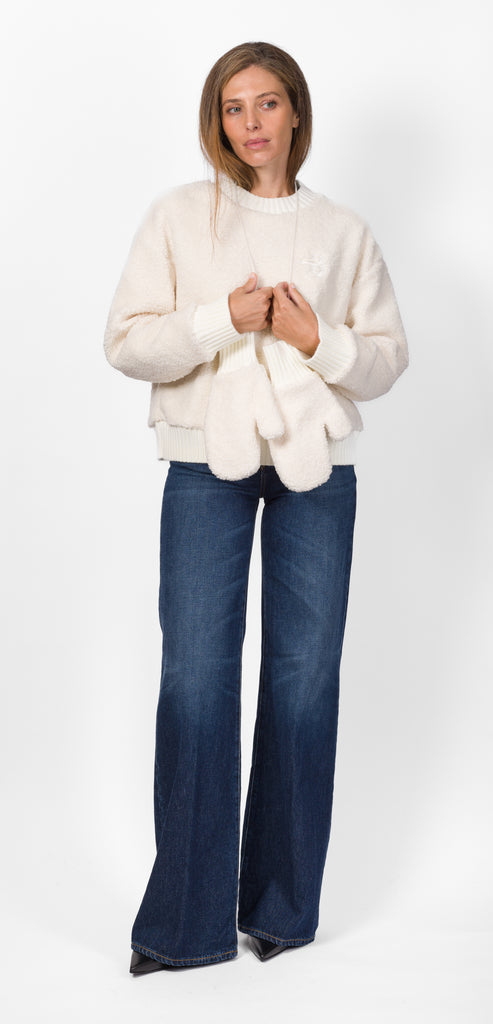 BALLANTYNE TEDDY SWEATSHIRT WITH LOGO