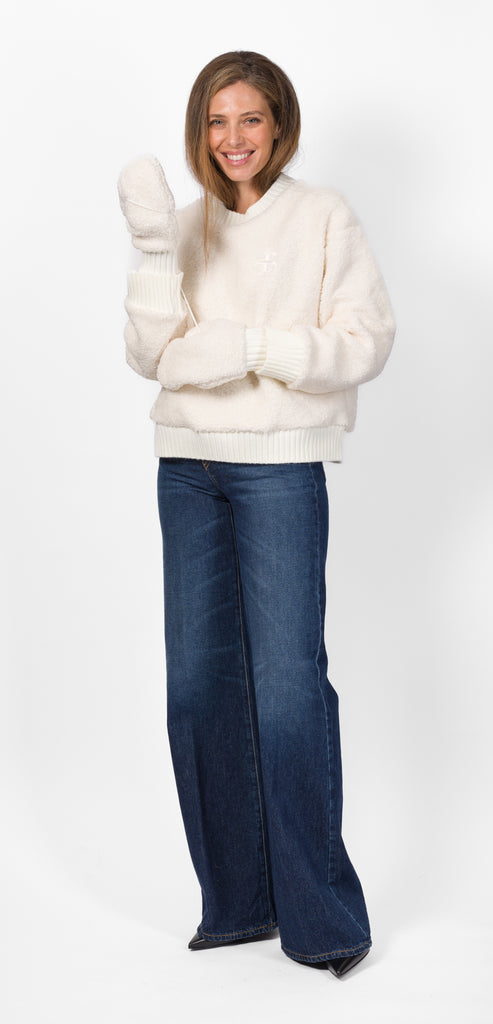 BALLANTYNE TEDDY SWEATSHIRT WITH LOGO