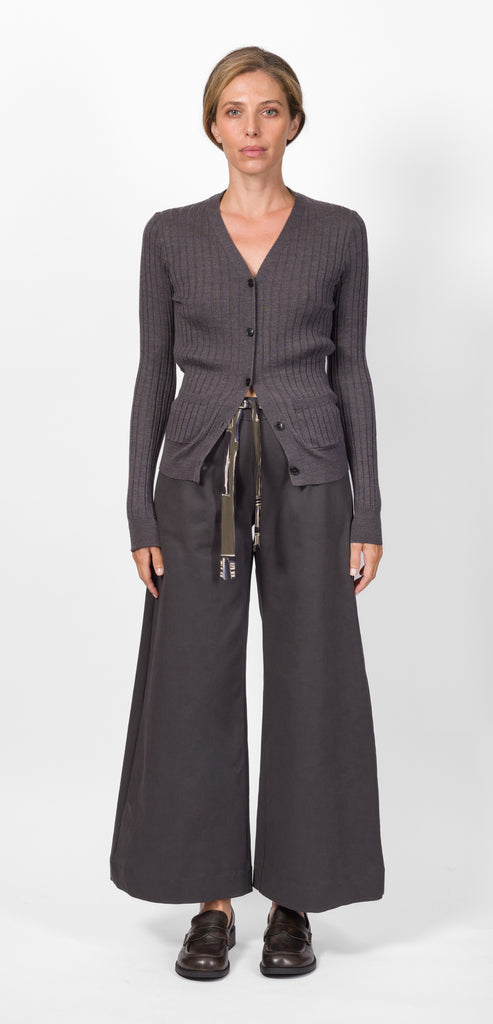 OBLÒ UNIQUE CARDIGAN GRIGIO