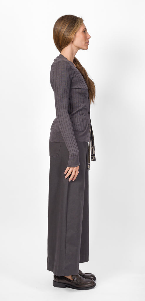 OBLÒ UNIQUE CARDIGAN GRIGIO