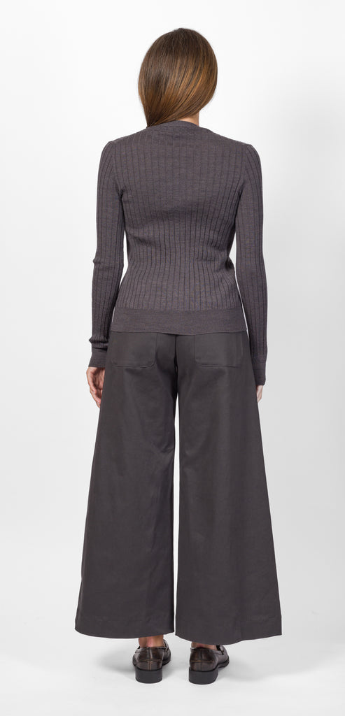 OBLÒ UNIQUE CARDIGAN GRIGIO