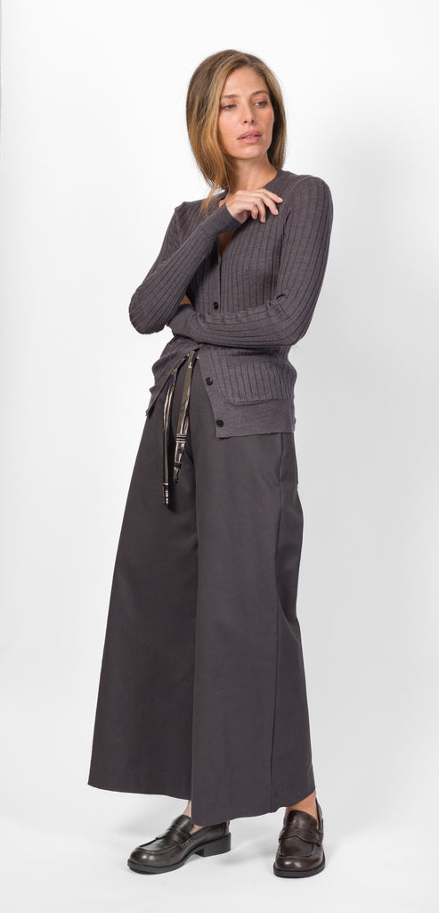 OBLÒ UNIQUE CARDIGAN GRIGIO