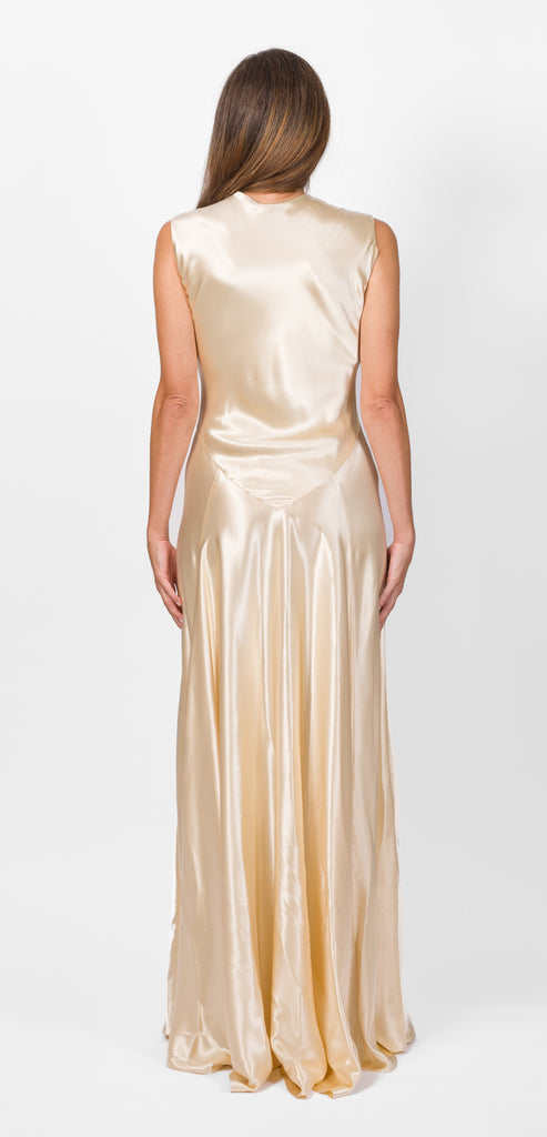 ALBERTA FERRETTI ABITO AVORIO IN RASO