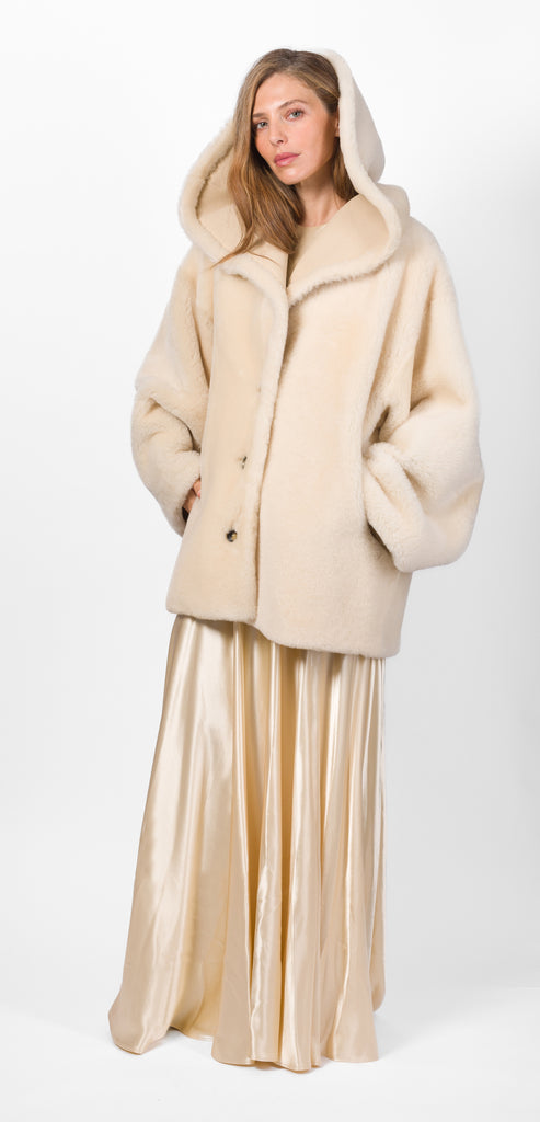 ALBERTA FERRETTI ABITO AVORIO IN RASO