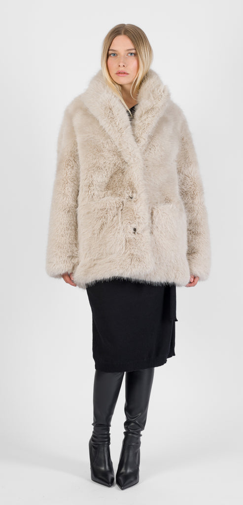 ZADIG & VOLTAIRE PELLICCIA ECRU