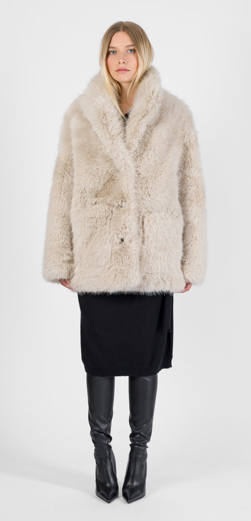 ZADIG & VOLTAIRE PELLICCIA ECRU