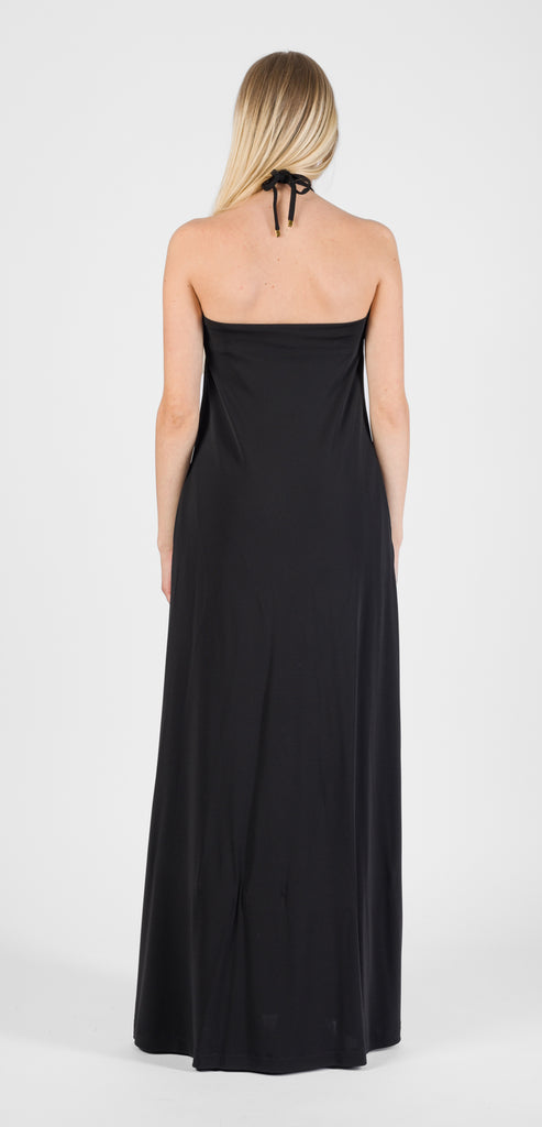 MOSCHINO COUTURE ABITO LUNGO CON SCOLLO ALL'AMERICANA