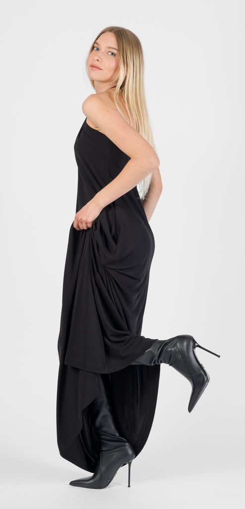 MOSCHINO COUTURE ABITO LUNGO CON SCOLLO ALL'AMERICANA