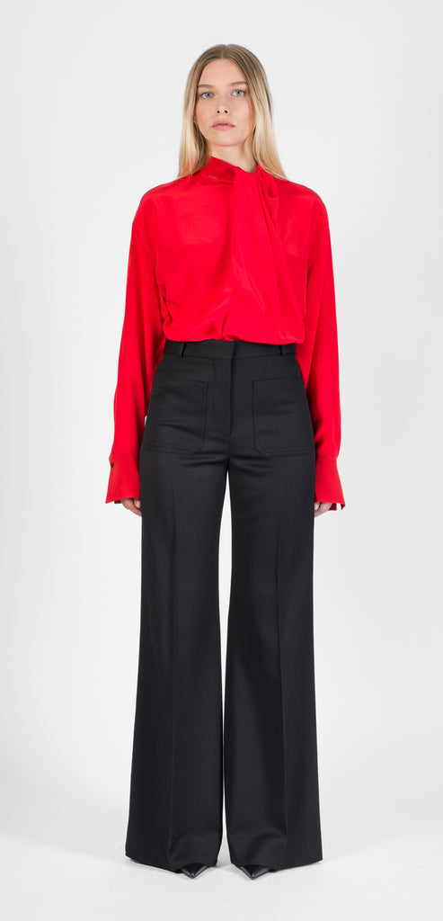 VICTORIA BECKHAM BLACK ALINA TROUSER