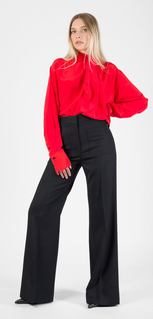 VICTORIA BECKHAM BLACK ALINA TROUSER