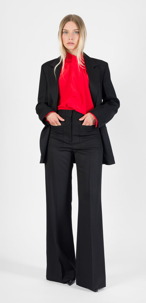 VICTORIA BECKHAM BLACK ALINA TROUSER