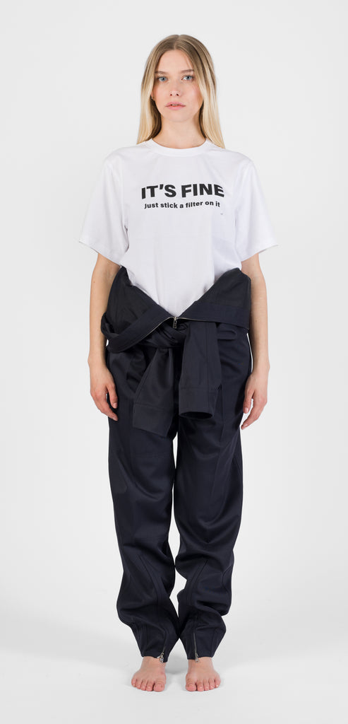 VICTORIA BECKHAM T-SHIRT "IT'S FINE, JUST STICK A FILTER ON IT"
