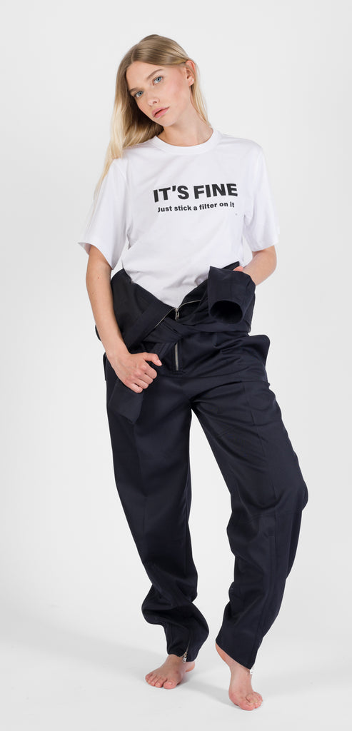 VICTORIA BECKHAM T-SHIRT "IT'S FINE, JUST STICK A FILTER ON IT"