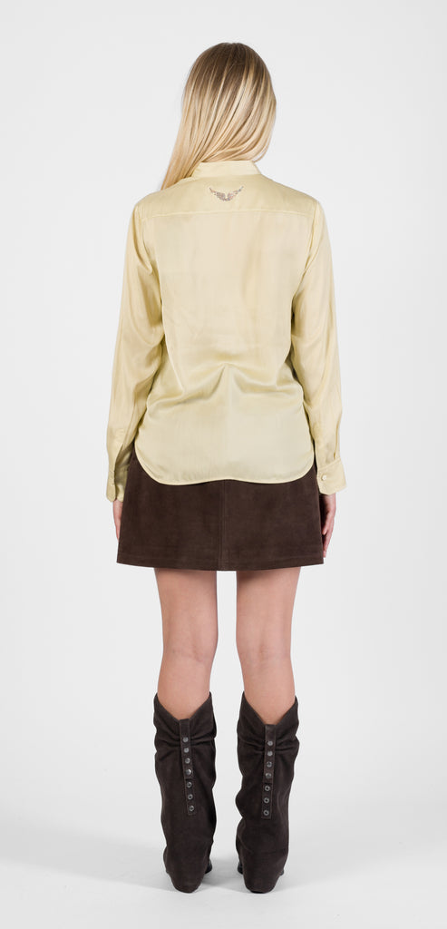 ZADIG & VOLTAIRE CAMICIA BLOND TULBA SATIN